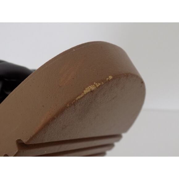 Rouge Helium black faux leather sandals size 8 - Picture 7 of 7